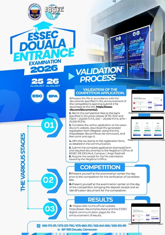 concours ESSEC de Douala 2026