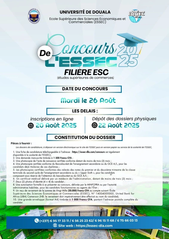 concours essec de douala