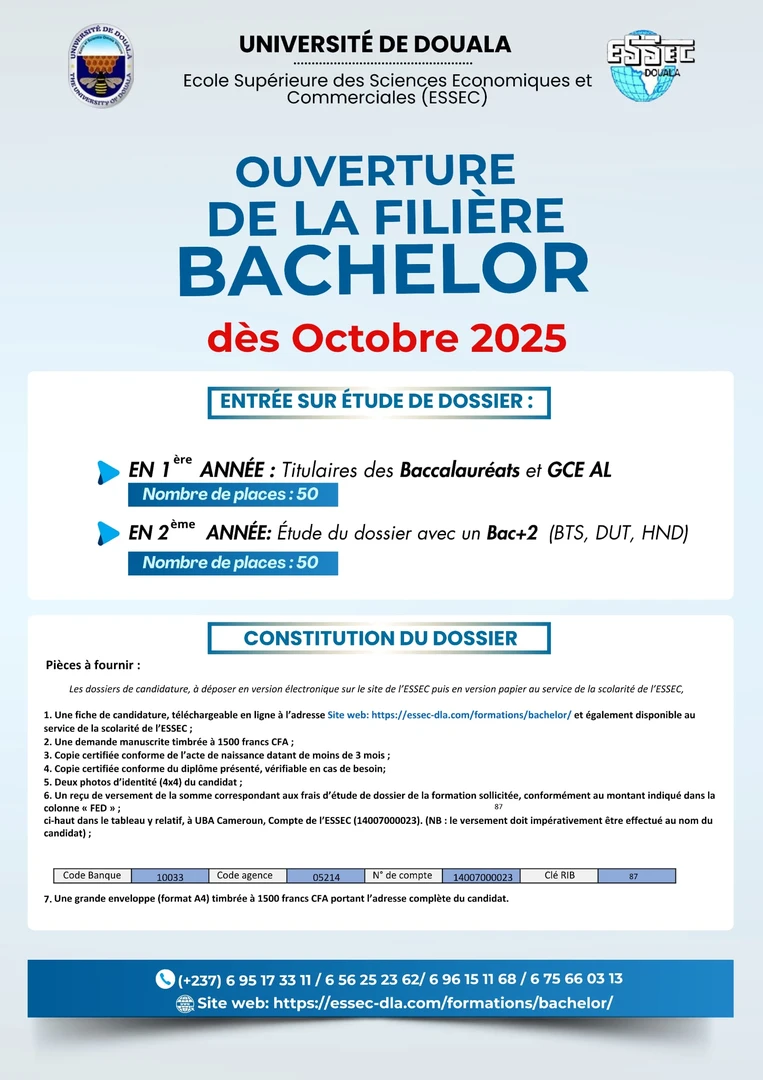 Bachelor ESSEC De DOUALA