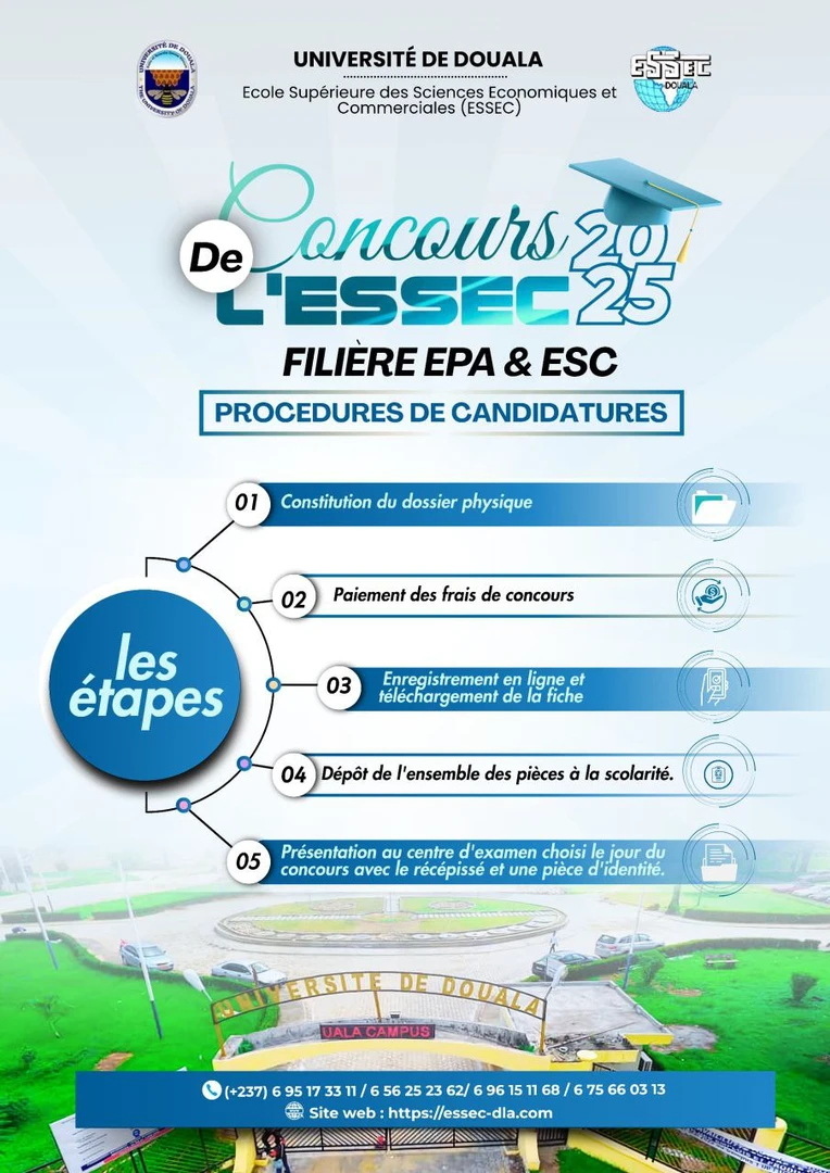 concours ESSEC de Douala 2025